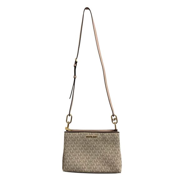 Michael Kors Trisha Medium Logo Crossbody Bag EUC - Picture 4 of 16